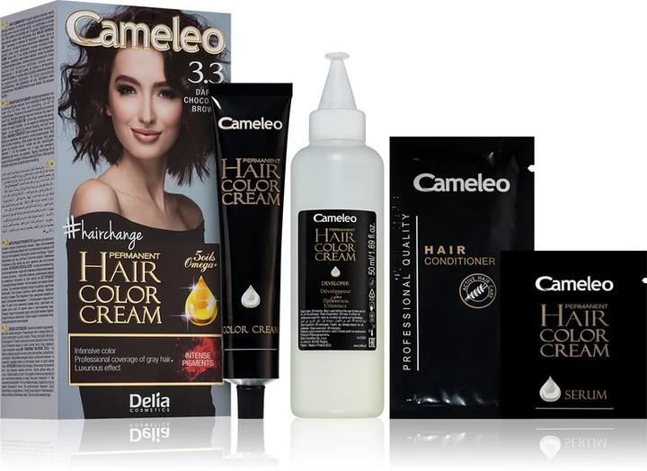 Delia Cosmetics DELIA Cameleo Kit Crema Colore Permanente per Capelli con 5 Oli Omega - Scegli la Tonalità