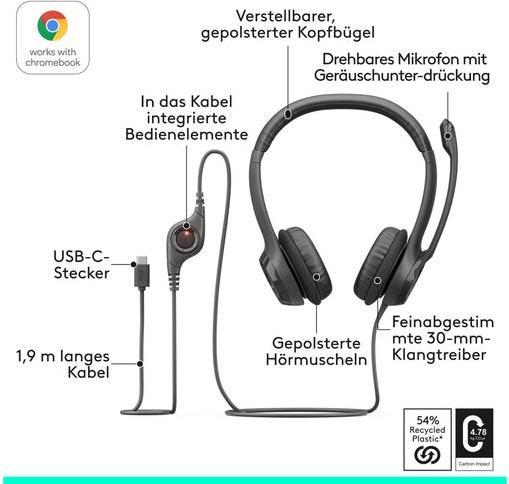 Productafbeelding Logitech H390 (Bedraad, USB-C)