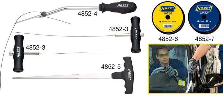 Produktbild HAZET Ausglaswerkzeug Satz 4852/6 ∙ Anzahl Werkzeuge: 6