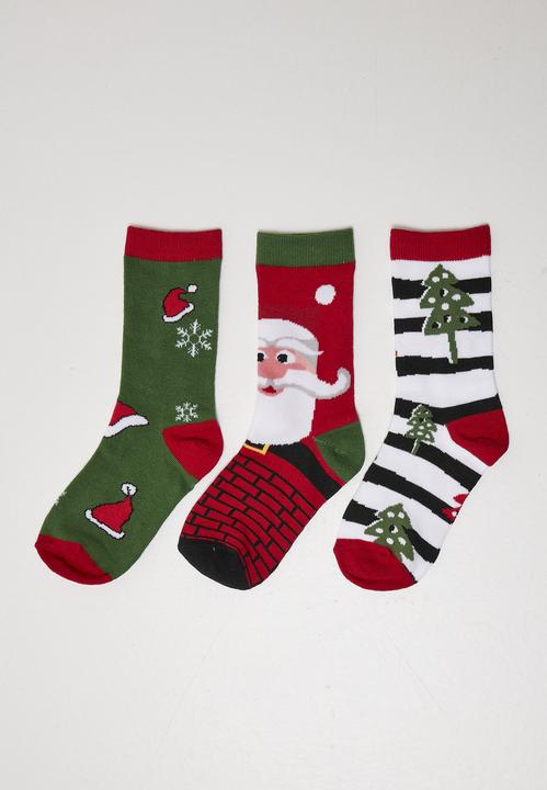 Image du produit Urban Classics Chaussettes de Noël à rayures 3-Pack - 12947 (Lot de 3, 39 - 42)