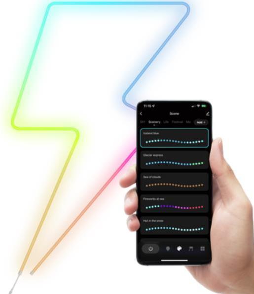 Produktbild Trust GXT904 VYBZ RGBIC 5M LED NEON L (Mehrfarbig, RGBIC, 500 cm, Indoor)