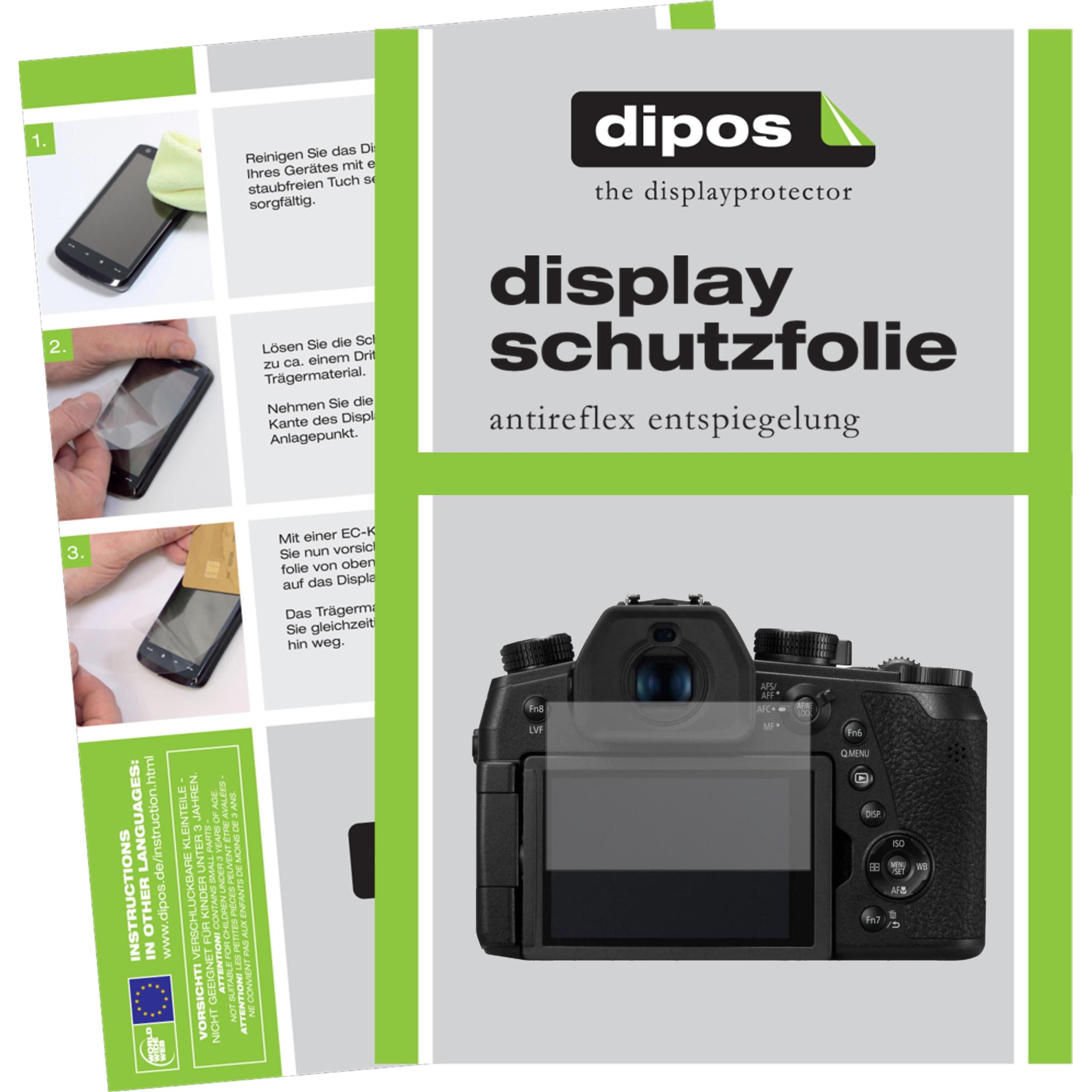 Dipos Displayschutzfolie Antireflex (Displayschutz, Panasonic Lumix DC-FZ1000 II), Kameraschutz, Transparent