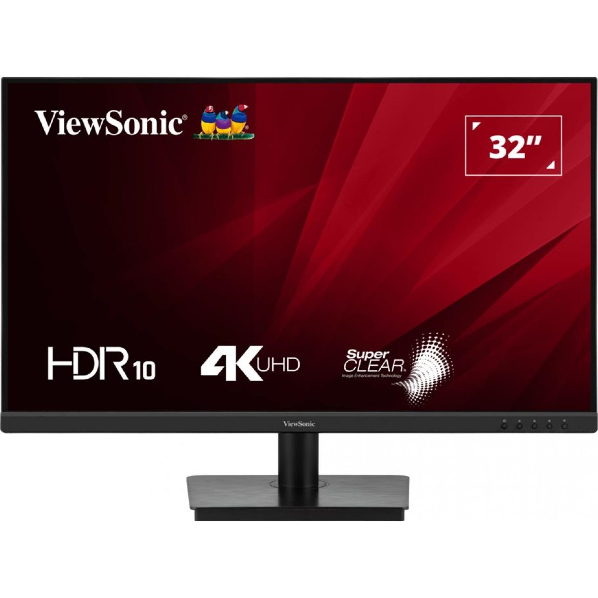 Viewsonic VA3208-4K-HD 32inch VA 3840x2160 16:9 2xHDMI DP (3840 x 2160 Pixel, 32"), Monitor, Schwarz