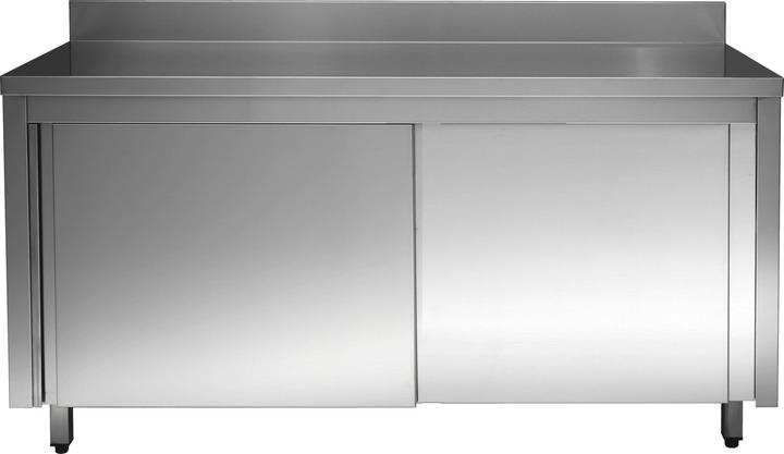 Produktbild Gastro Hero Edelstahl Arbeitsschrank ECO mit Aufkantung