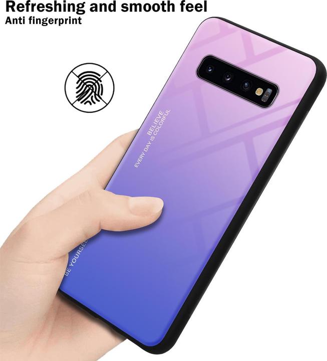 Actual product image Cadorabo TPU 2 colors glass cover (Samsung Galaxy S10)