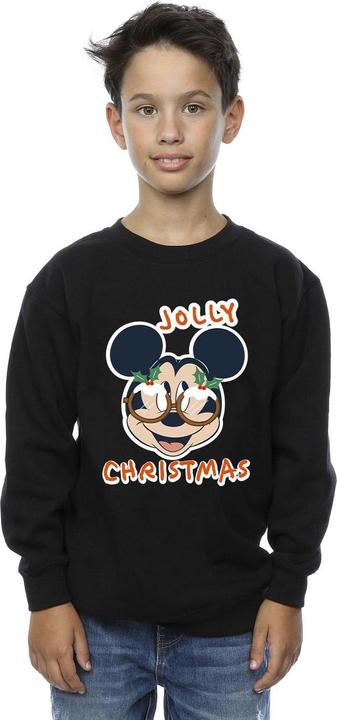 Produktbild Disney Mickey Mouse Jolly Christmas Glasses Sweatshirt Jungen (140, 146)