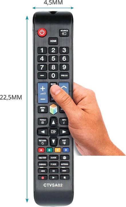 Produktbild BigBuy Samsung Universal Fernbedienung Schwarz (Universal Fernbedienung, Infrarot)