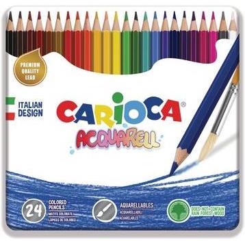 Carioca Farbstift Acquarell Metallbox (24 x) (42860)