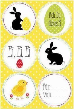 Produktbild Braun + Company Sticker Ostern (4x)