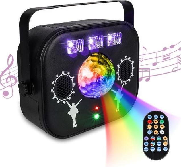 Image du produit No Name LIGHT4ME MULTIBOX Globe à LEDs multi-effets - Laser disco
