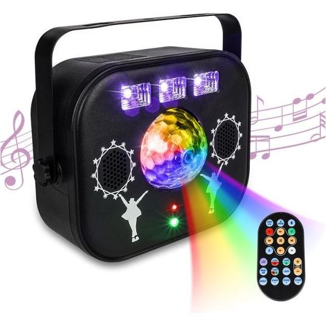 No Name LIGHT4ME MULTIBOX multi-effetto LED globo disco laser, Faro