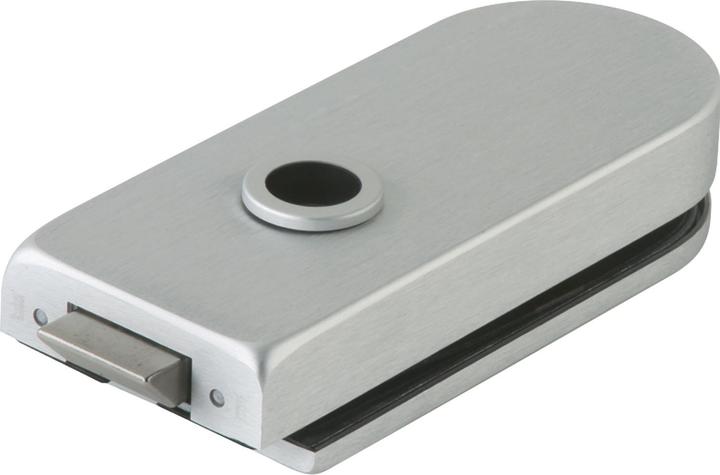 Dormakaba Glass door lock STUDIO Rondo Light metal silver anodised UV Handle guide front DIN left / right