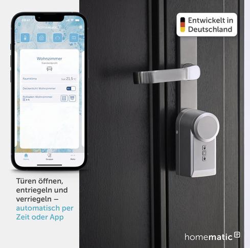 Actual product image Homematic IP Smart Home door lock actuator (HmIP-DLD-S) (silver)