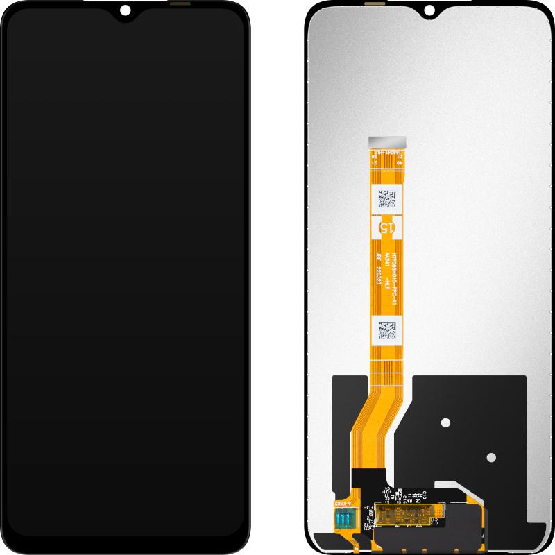 MP LCD Display Module fur Oppo A58 5G / A58x / A78 5G, w/o Frame, Aftermarket, Black (Display, Oppo A58x, Oppo A78 5G), Pezzi di ricambio per disposit
