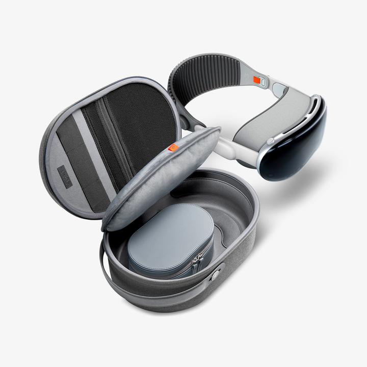 Actual product image Spigen Klasden Pouch Apple Vision Pro Case Charcoal Gray (Camera bag)