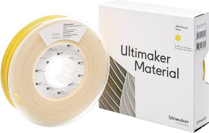 Immagine prodotto Ultimaker Abs (ABS, 2.85 mm, 750 g, Giallo)