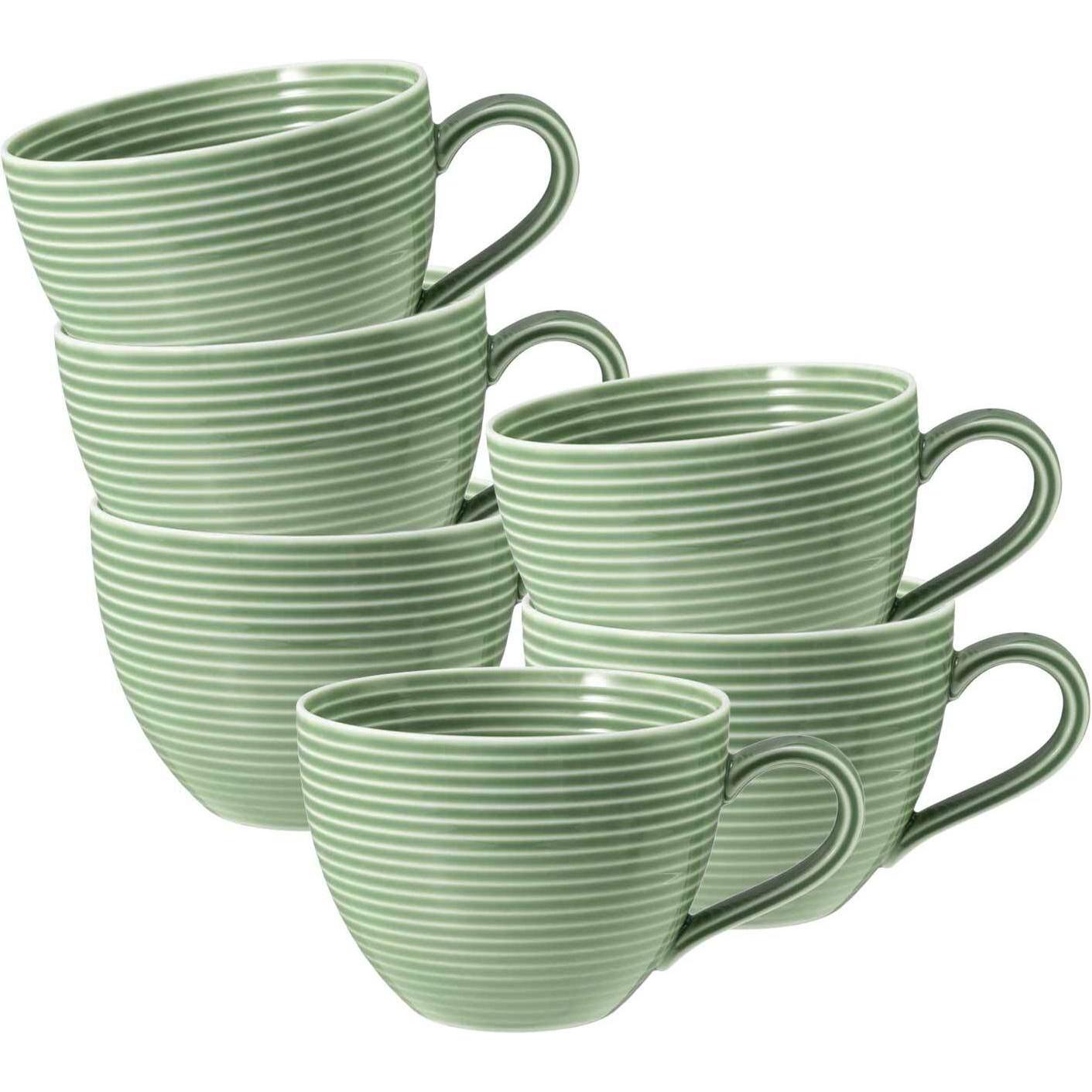 Seltmann, Tasse, Beat Color Glaze Kaffeetassen (260 ml, 6 x)