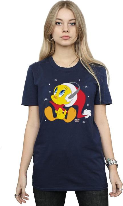 Immagine prodotto Looney Tunes Christmas Tweety Maglietta Ampia Donna (S)