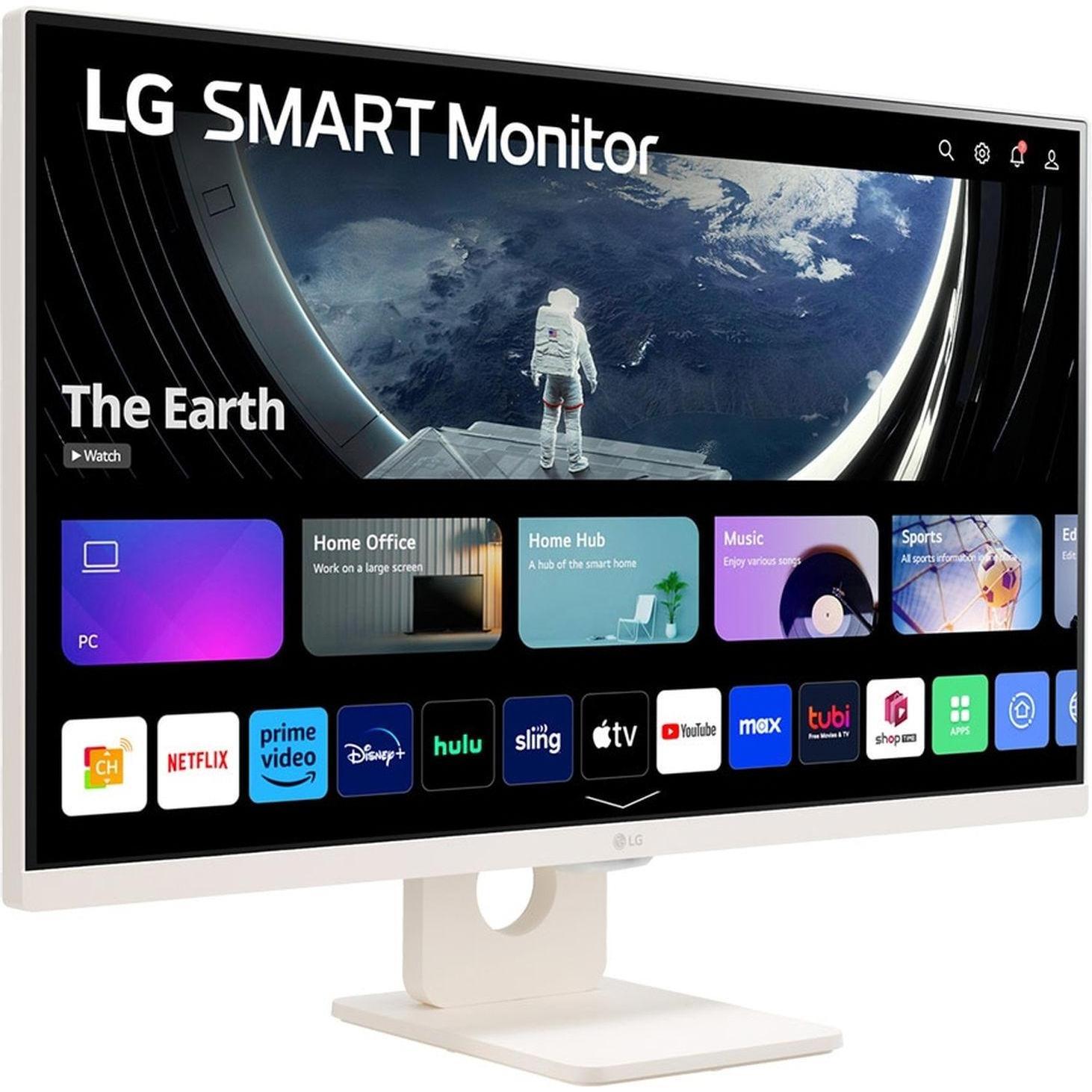 LG Smart 27SR50F-W.AEU (1920 x 1080 Pixel, 27"), Monitor, Weiss