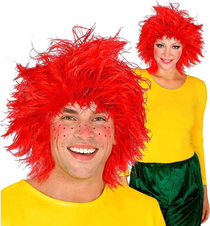 Actual product image Widmann Perruque Folie cheveux orange