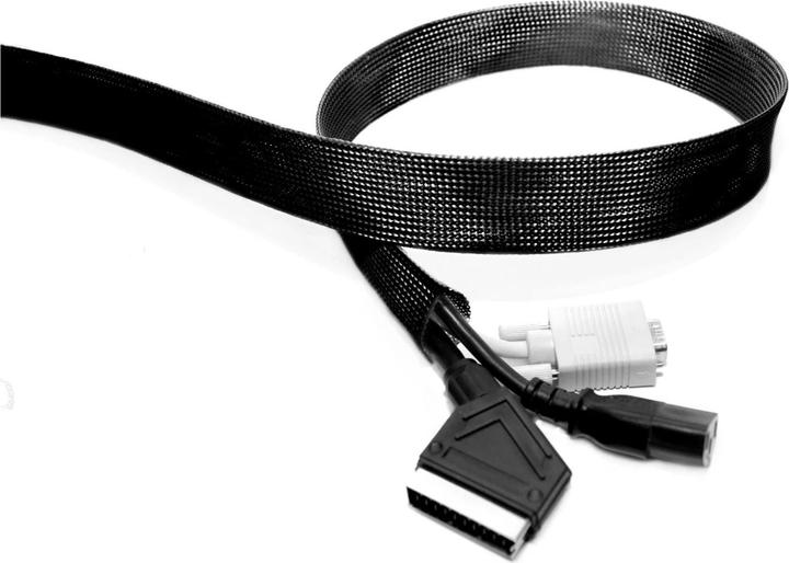 Actual product image Multibrackets Cable conduit 2m, 25mm Ø, black (Cable conduit, 200 cm)