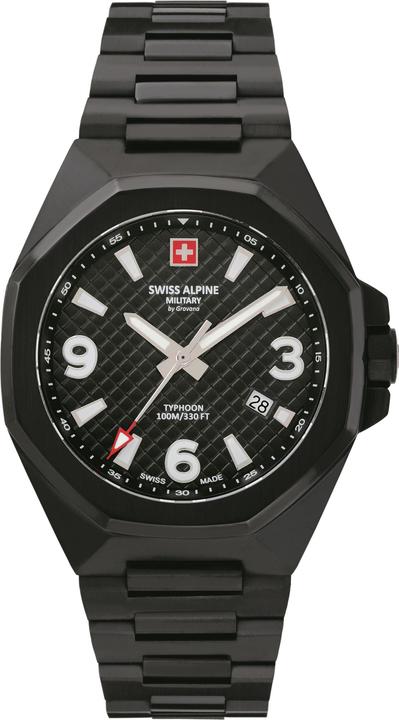 Actual product image Swiss Alpine Military TYPHOON Collection - Swiss made quartz watch (Swiss made)