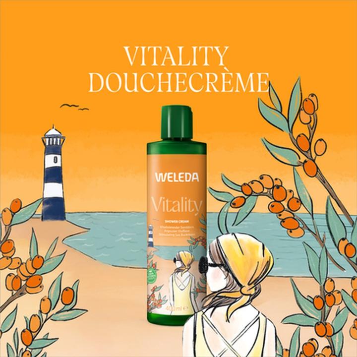Actual product image Weleda Shower Cr Vitality Sandd Fl 400ml (400 ml)