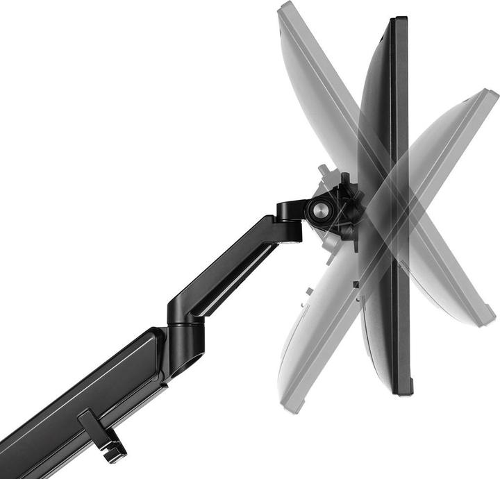 Produktbild Ergo Office Schwarze Ergo-Büromonitor-Tischhalterung, Gasdruckfeder, 17"-32", 9kg, ER-405B (Tisch, 32", 9 kg)