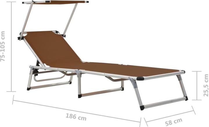 Immagine prodotto vidaXL Gartenliege (186 cm)