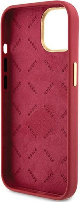 Produktbild Guess GUHCP15SSMBSLM iPhone 15 6.1" magenta hardcase Silicone Script Metal Logo & Frame (Apple iPhone 15)