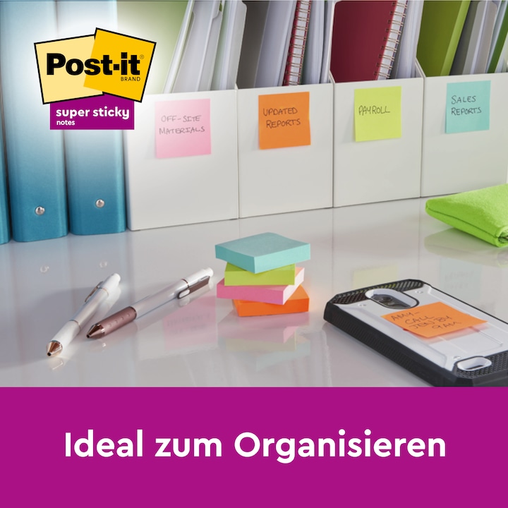 Actual product image Post-it Block Super Sticky Z-Notes (76 x 76 mm)