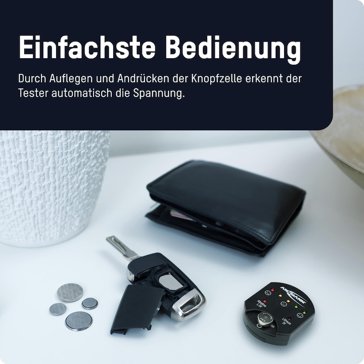 Actual product image Ansmann Button cell tester