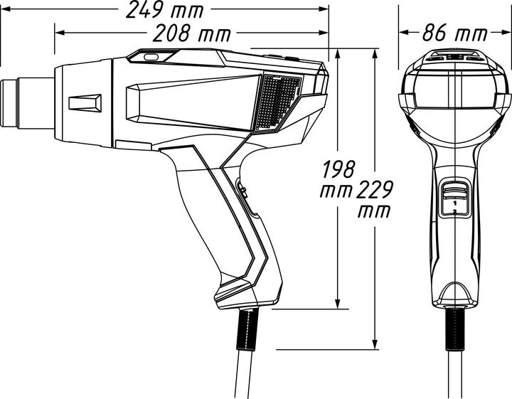 Actual product image HAZET Hot Air Hand Tool