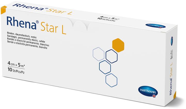 Actual product image Rhena Star L Elastische Binden 4cmx5m weiss