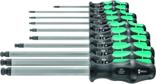Produktbild Wera 6-kant-Kugelkopfschraubendreher-Satz, mit Kraftform-Heft (6-Kant)