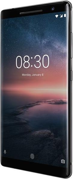 Produktbild Nokia 8 Sirocco (128 GB, Black, 5.50", Single SIM, 4G)
