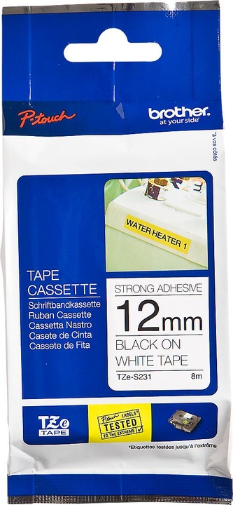 Immagine prodotto Brother TZe-S231 (1.20 cm, Nero, Bianco)