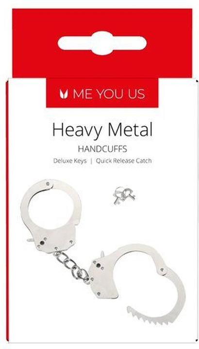 Actual product image Me You Us Kajdanki- Heavy Metal Handcuffs Silver