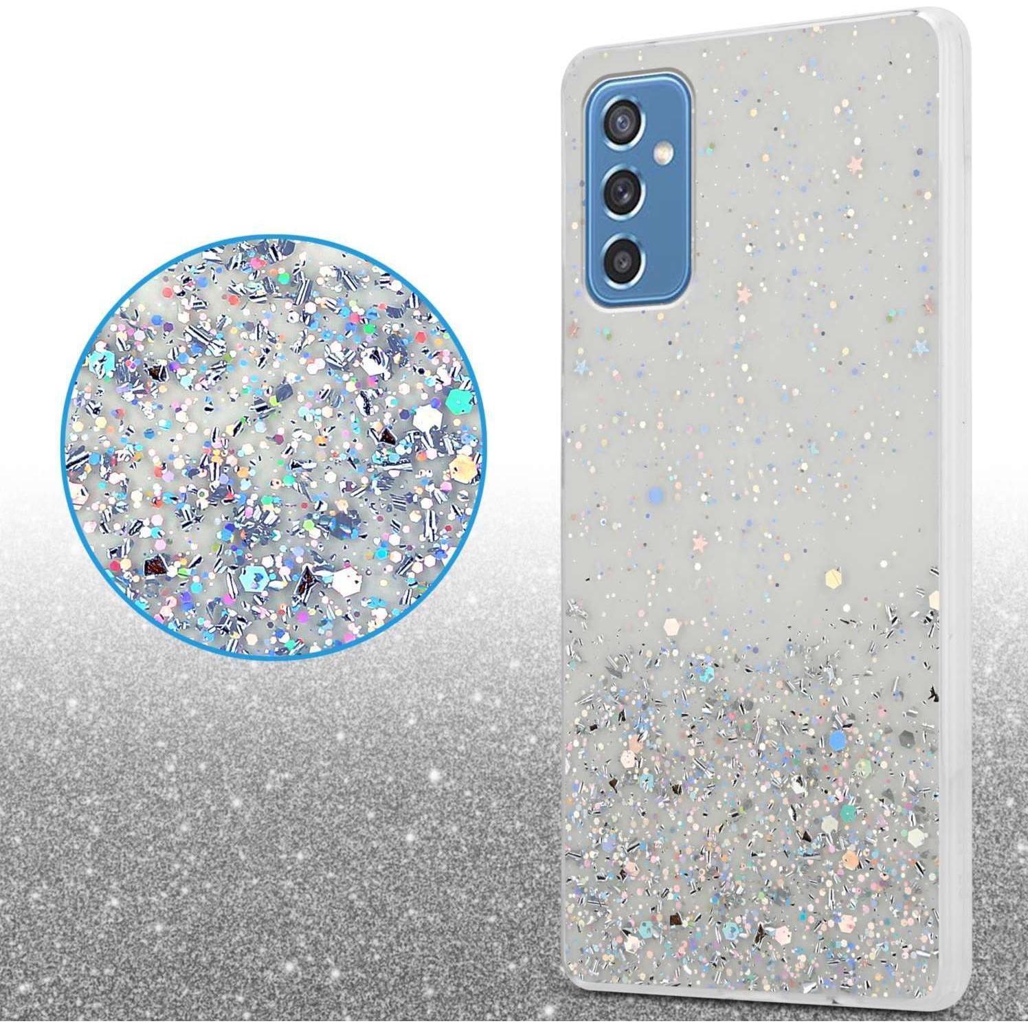 Thumbnail - Cadorabo TPU Hülle für Samsung Galaxy M52 5G mit Glitzer (Samsung Galaxy M52 5G), Smartphone Hülle, Transparent