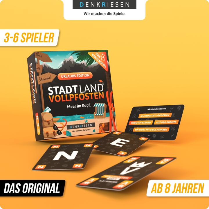 Actual product image Denkriesen Stad Land Vollpfosten - Card Game Holiday Edition (d) (German, 3 - 6 Players)