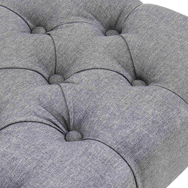 Actual product image Swisshandel24 Bench Amun fabric B120, dark grey (120 cm)
