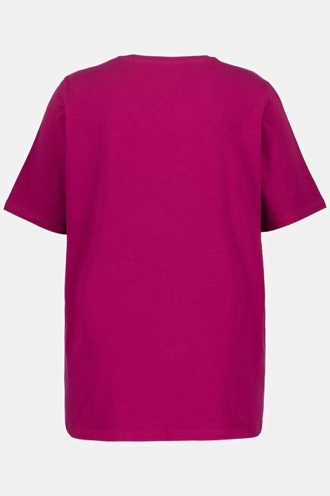 Actual product image Ulla Popken Essential V-Neck Stretch Tee (60)