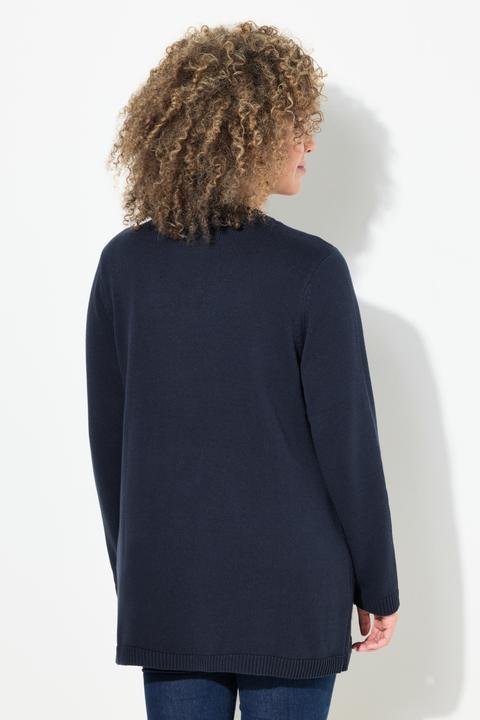 Immagine prodotto Ulla Popken Maglione natalizio con omino di pan di zenzero, scollo a V e maniche lunghe (46, 48)