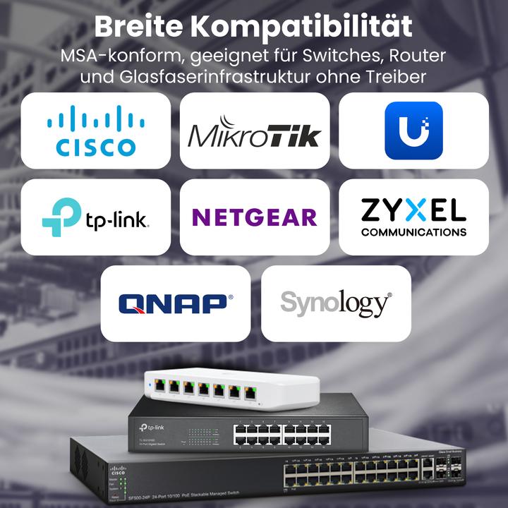 Actual product image Extralink SFP WDM 1310/1550nm | SFP Module | Single mode,, LC, DDM, Pair
