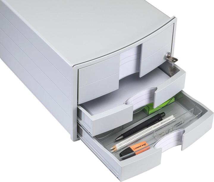 Produktbild Han IMPULS 1018-11 Schubladenbox Grau DIN A4, DIN C4 Anzahl der Schubfächer: 3 (C4, A4)