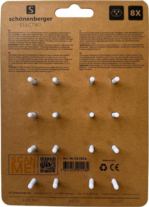 Image du produit Schönenberger Protection des prises électriques