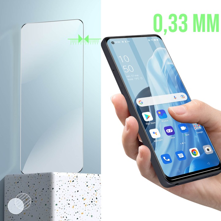 Produktbild Avizar 9H Härtegrad Glas-Displayschutzfolie (1 Stück, Oppo Reno 8 Lite 5G)