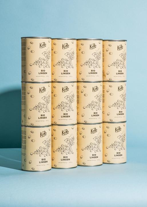 Actual product image KoRo Organic brown lentils, cooked (2880 g)