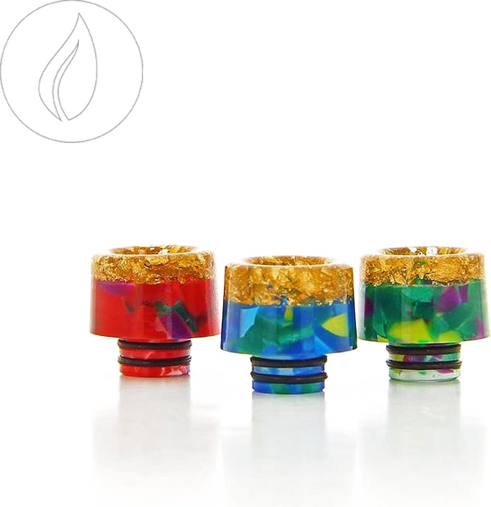 Image du produit DIY Up Drip Tip 510 Epoxy Resin Gold (1 x)