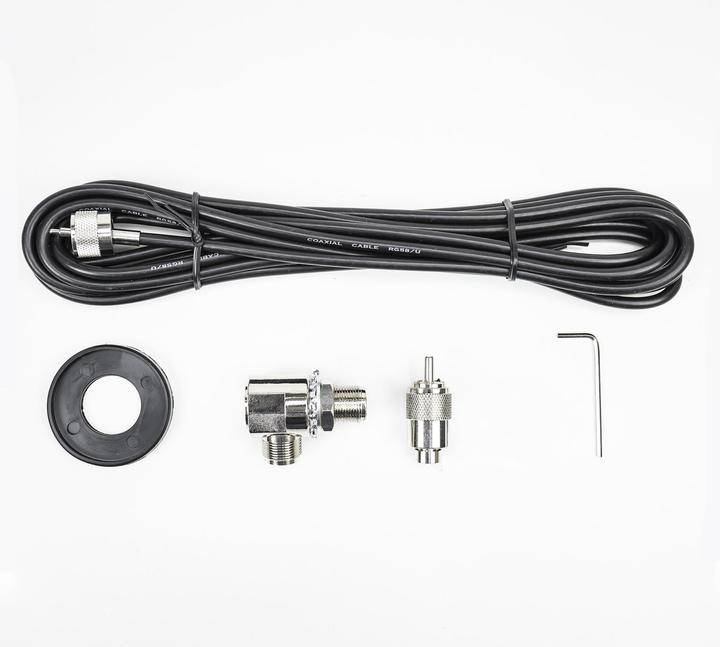Actual product image PNI CB antenna ML200, length 200 cm, 26-28 MHz, 1000 W, including 4 metre RG58 cable